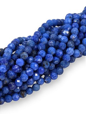 Lápis Lazuli Esfera Facetada - Micro - 2mm