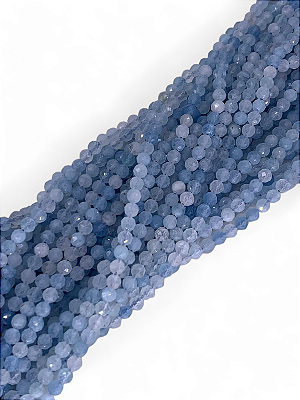 Água Marinha Micro Esfera Facetada 4mm