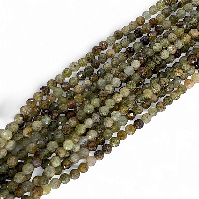 Peridoto Mesclado Micro Esfera Facetada 5mm