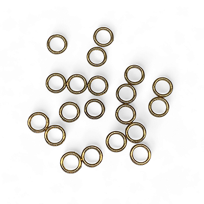 Argola Fechada Dourada 8mm - 20 unidades