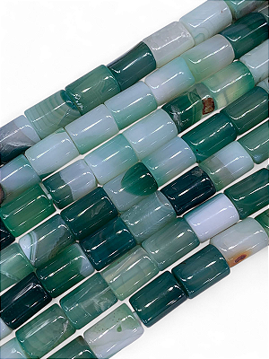 Ágata Verde Tubo Liso
