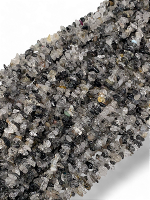 Quartzo Turmalinado Negro Cascalho