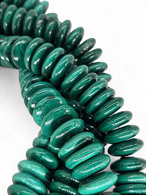 Malaquita Natural Rondel 20mm