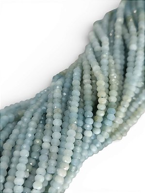 Amazonita Micro Rondel Facetado