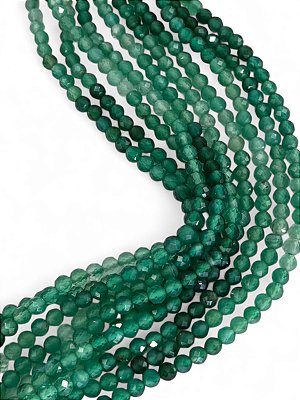 Jade Verde Micro Esfera Facetada