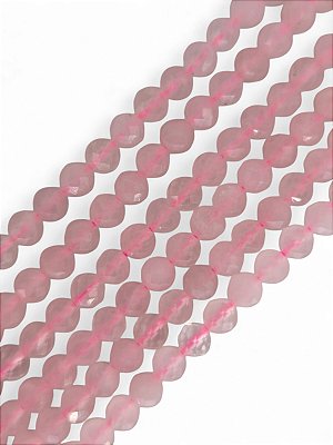 Quartzo Rosa Esfera Facetada 4mm