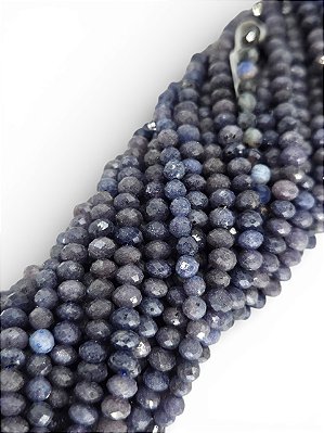 Safira Micro Rondel Facetado