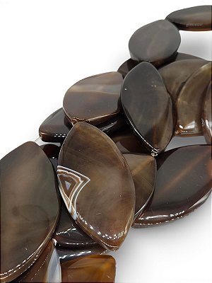 Ágata Marrom Chapa Navete