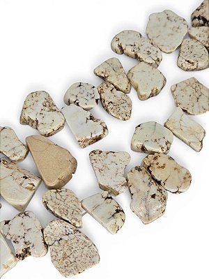 Howlita Branca Chapa Irregular