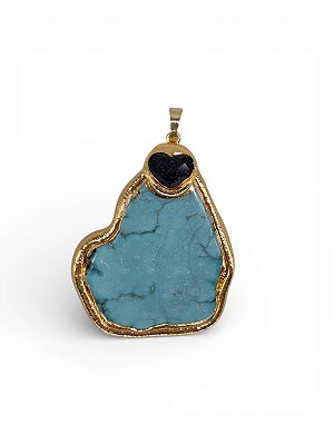 Pingente Howlita Chapa Irregular