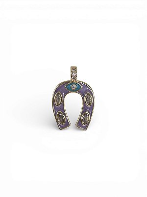 Pingente Ferradura Esmaltado