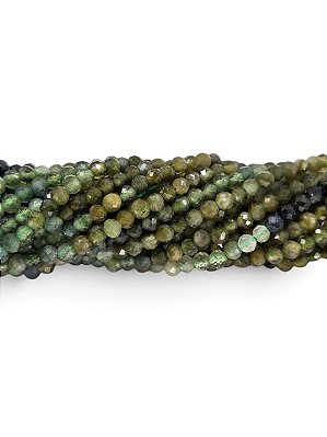 Turmalina Verde Micro Esfera Facetada 2mm