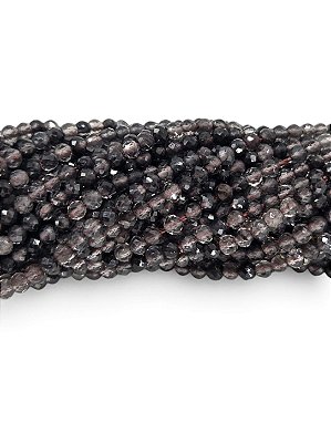 Quartzo Fumê Micro Esfera Facetada 2mm