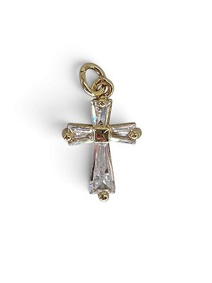Pingente Crucifixo Zircônia