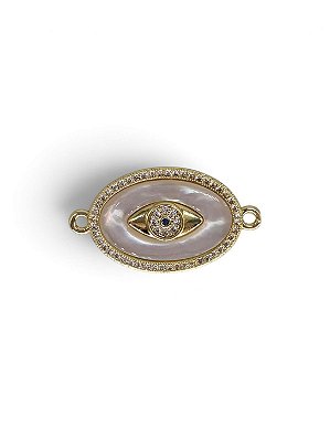 Entremeio Oval Madrepérola Olho