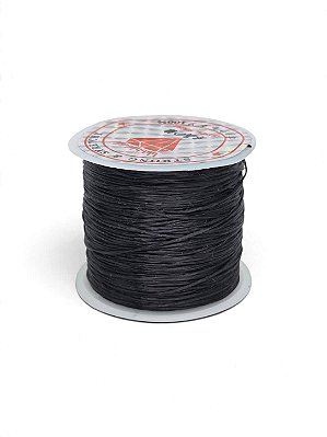 Fio de Poliéster Rolo 50 metros - Preto