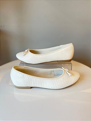 Sapatilha Bailarina Off White