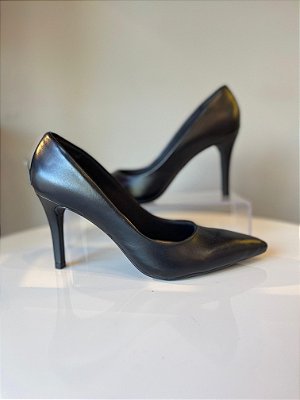 Scarpin Couro Marie Preto