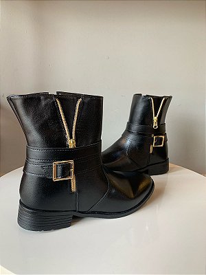 Bota Cano Médio Antonella Preto