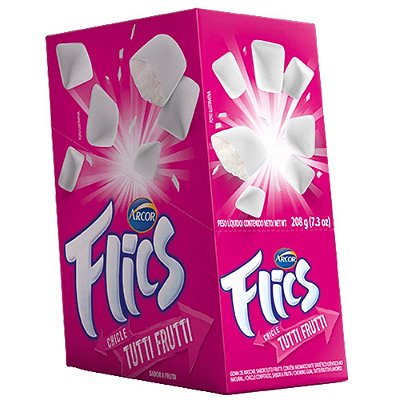 Chiclete FLICS TUTTI-FRUTTI - C/ 12 un