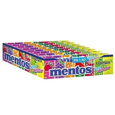 Bala MENTOS NOVO RAINBOW - c/16 un