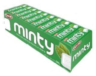 Pastilha mentolada de hortelã MINTY 680g - c/ 40 un