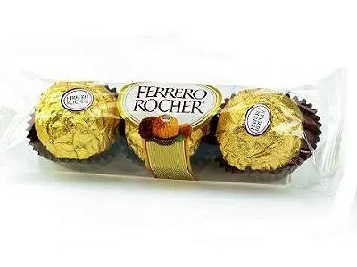 Bombom FERRERO ROCHER 37,5g - pct c/ 3 un