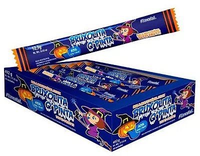 Bala Mastigável Stick BRUXOLITO Q Pinta Sabor Tutti-Frutti 492g - c/ 40 un
