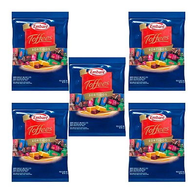 Kit 5 EMBARÉ TOFFEES SORTIDA 600g