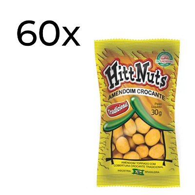 Amendoim Crocante HITT NUTS 1,8 Kg - c/ 60 un