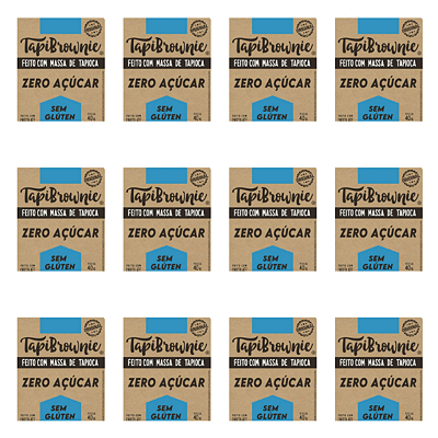 Tapibrownie Zero Açúcar 40g - c/ 12 un
