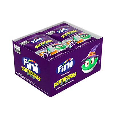 Balas de gelatina Fini Halloween 180g c/ 12 un