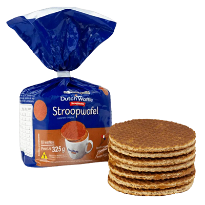 Biscoito Caramelizado Stroopwafel  Dutchwaffle 260g - c/ 8 un