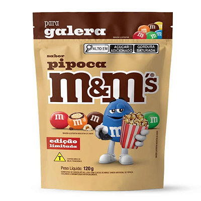 Chocolate Confeito M&M's sabor Pipoca - 120g