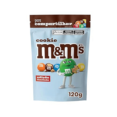Chocolate Confeito M&M's sabor Cookie - 120g