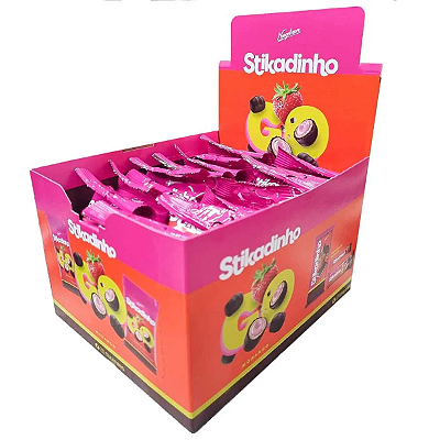 Confeito Wafer Chocolate Stikadinho Go 40g c/18 - Neugebauer