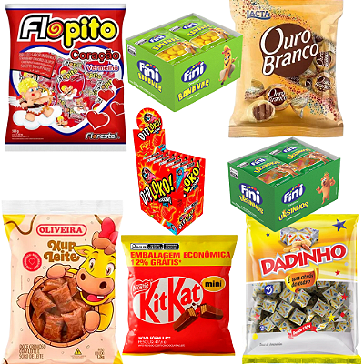 Kit Festa 50 Lembrancinhas - Santa Cruz Doces