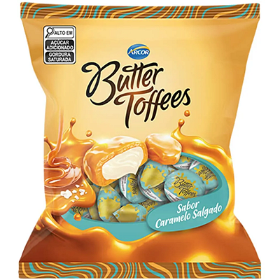 Bala BUTTER TOFFEES Caramelo Salgado- pct. 400g