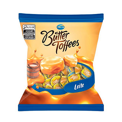 Bala BUTTER TOFFEES LEITE - pct. 400g