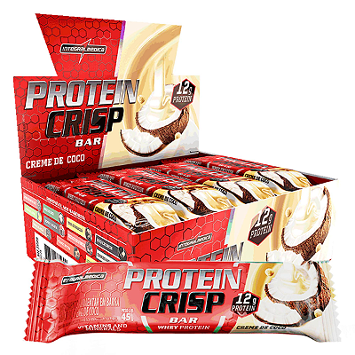Barra de Proteína Whey Crisp Bar Creme de Coco 12un