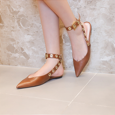 Sapatilha Ilhós Mel Whisky - Karine Daher