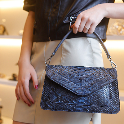 Bolsa Couro Python VIC Diversas - Agali