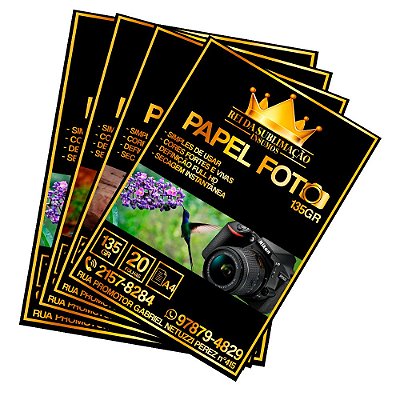 Papéis Foto Glossy A4