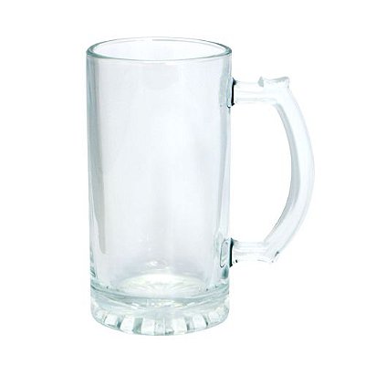 Caneca de Chopp Vidro Cristal 475ml (P/ Sublimação)