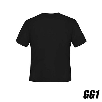Camiseta de Algodão Preta GG1