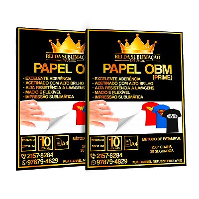 Papéis OBM (P/ Sublimação)