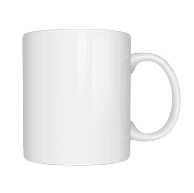 Caneca Branca Cerâmica Importada AAA 325ml Para Sublimação #3000