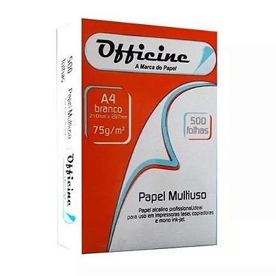 Papel Sulfite Officine A4 | Pacote com 500 Folhas | Qualidade e Alto Desempenho