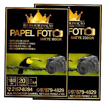 Papel Foto Matte A4