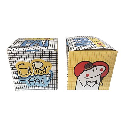 Caixinha de Caneca "Super Pai " Pct c/ 12 Unidadess